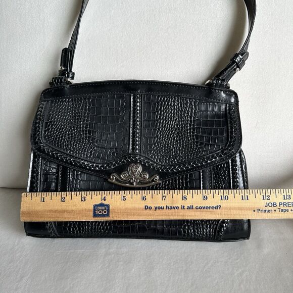 MC Marc Chantal Black Footed Shoulder Bag - Picture 2 of 13